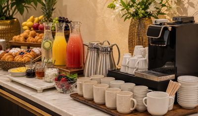 Premium coffee and beverage station