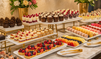 Kosher dessert buffet display