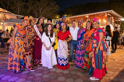 Guests and performers sharing an evening at Kosher Fest